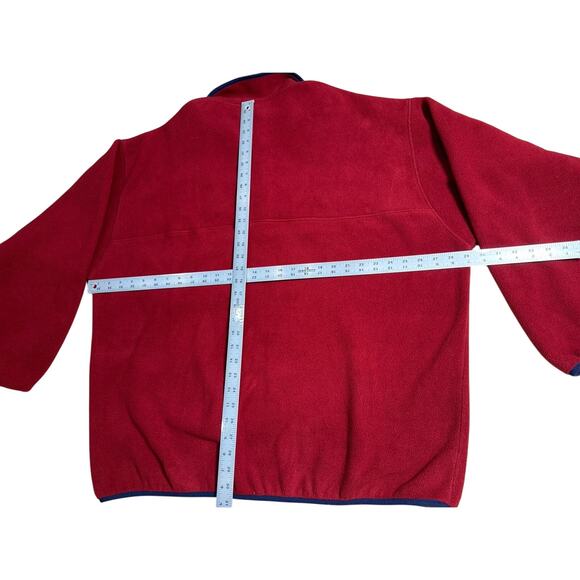Patagonia Synchilla snap t pullover fleece dark red size XXL RN 51884 - Picture 6 of 6